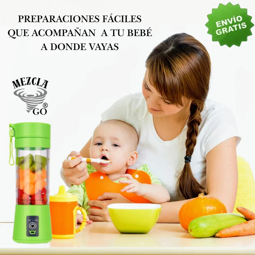 Mini Licuadora Portátil ¡Tus batidos al instante!