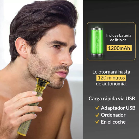 Máquina De Afeitar USB Barba/Cabello Portátil