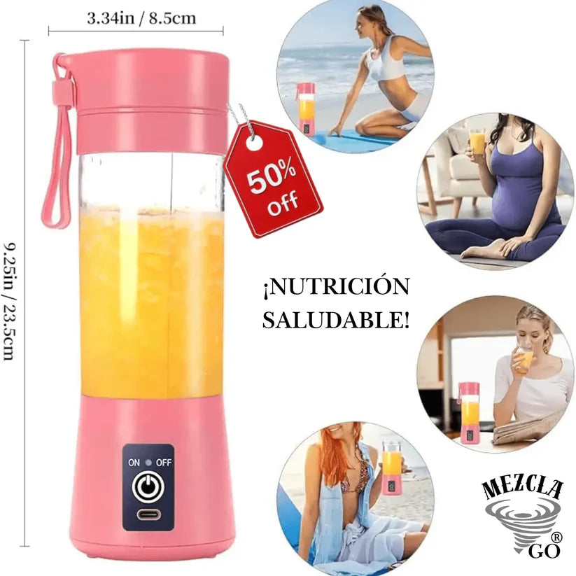 Mini Licuadora Portátil ¡Tus batidos al instante!