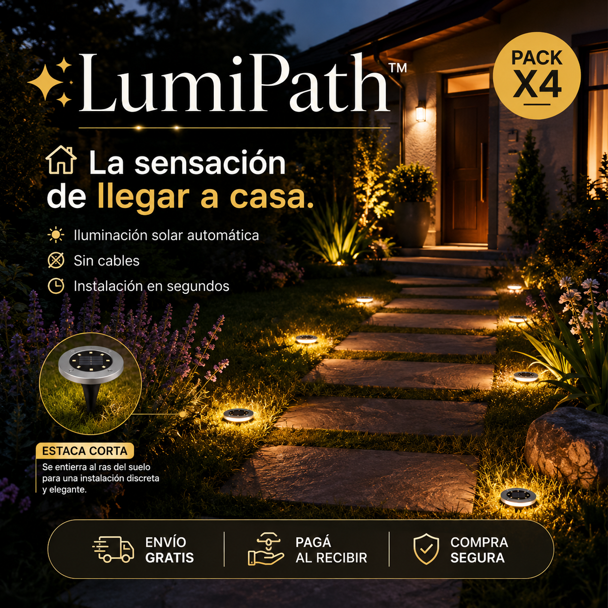 LumiPath™La luz que te da la bienvenida a casa.