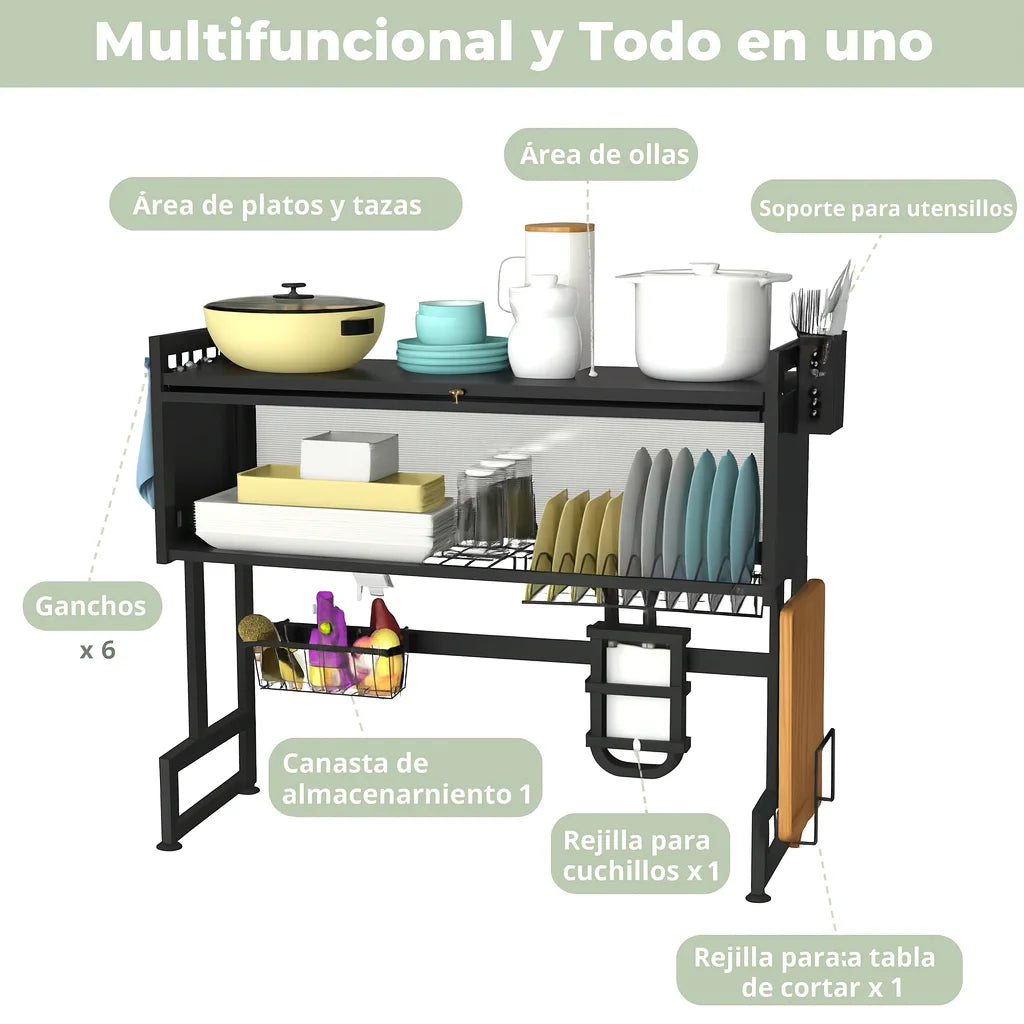 EscuMax™ Escurridor Organizador Premium