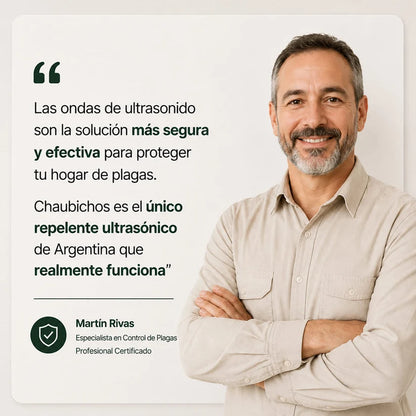 Repelente Ultrasónico ChauBichos™ PRO V2