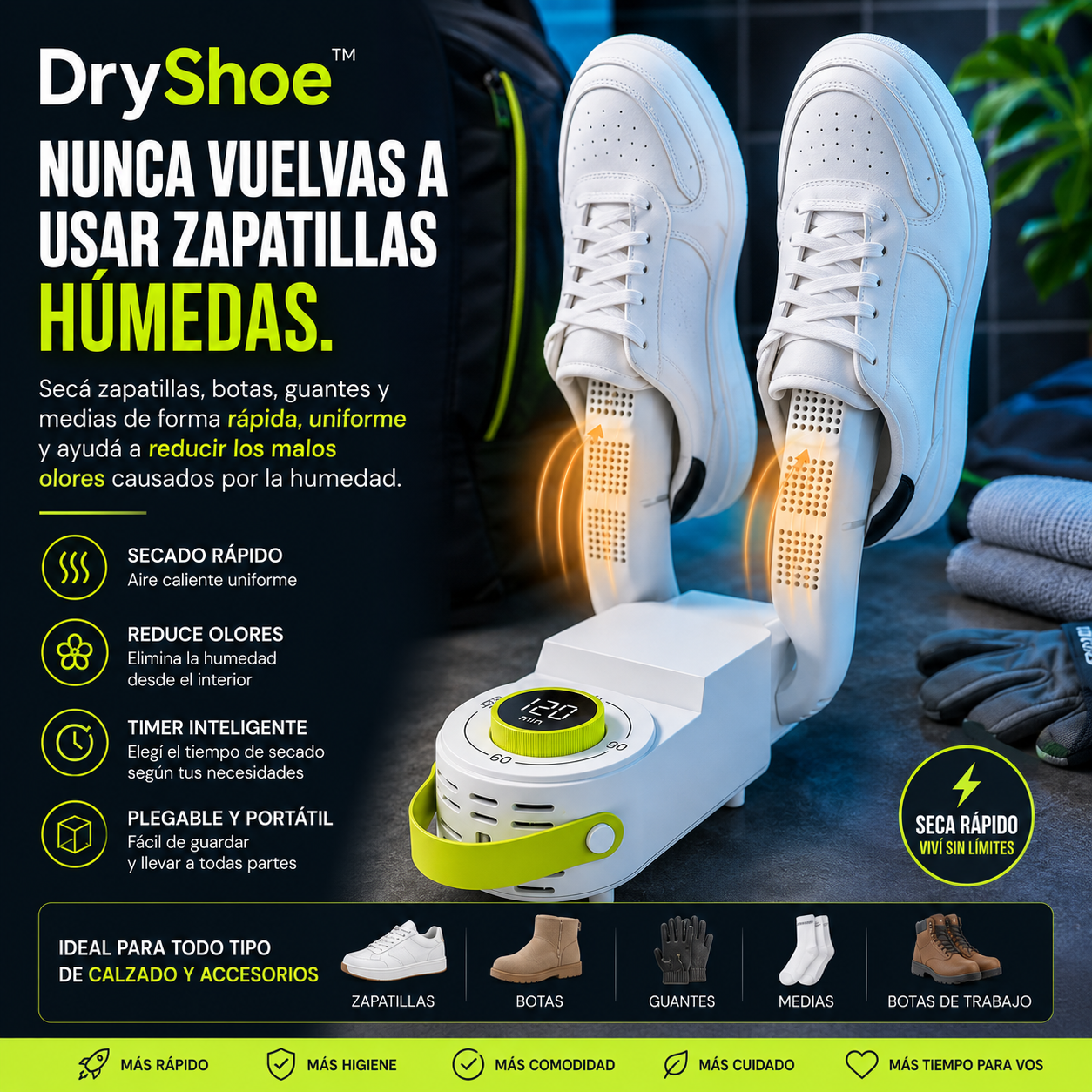 DryShoe™ | Secador Inteligente Multifunción