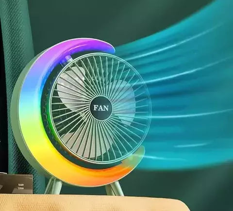 Ventilador Lampara RGB de escritorio