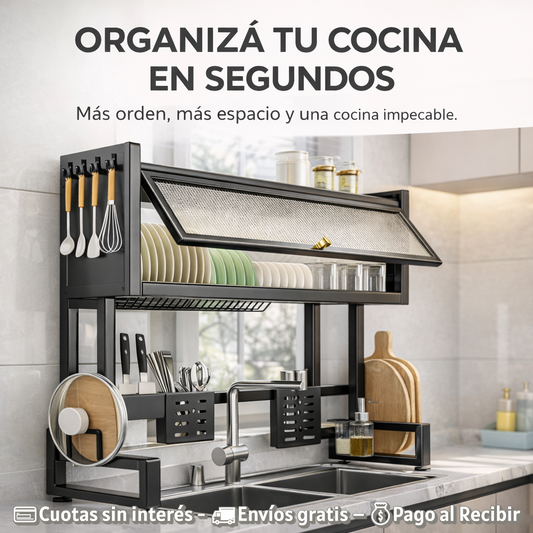 EscuMax™ Escurridor Organizador Premium